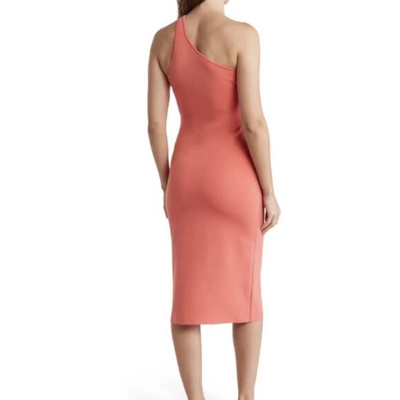 NWT ALC Colby One Shoulder Midi Dress in Rouge MEDIUM - Picture 2 of 9